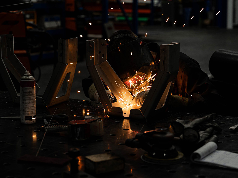 Laswerk in staal, rvs en aluminium